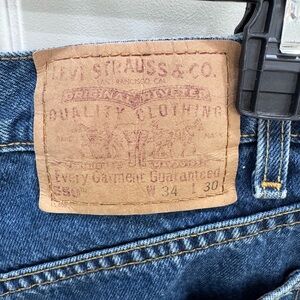 Levi's 550 34 x 30 Men's Blue Jeans